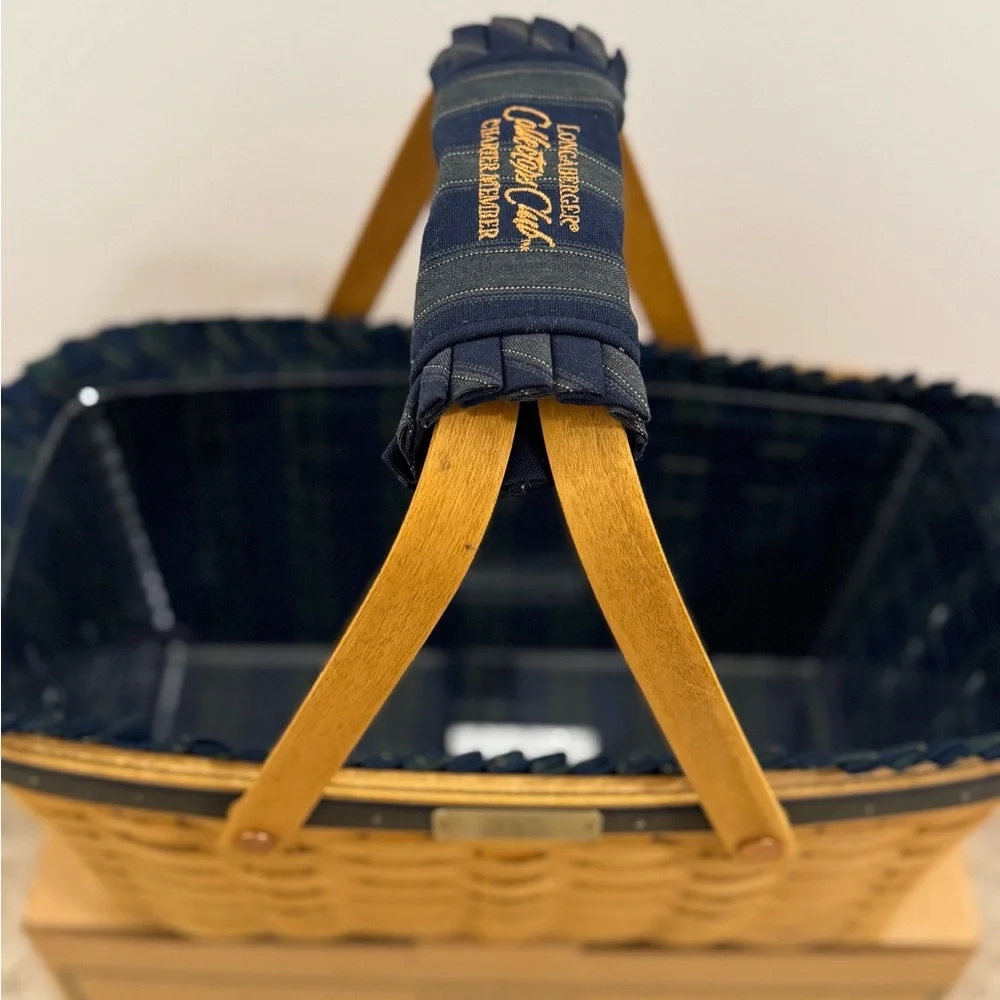 Longaberger Collectors Club Membership Basket Ceramic Charm & Handle Wrap 10205 - Picture 6 of 15